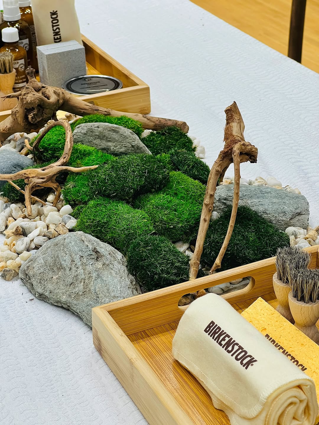Moss dish garden workshop materials